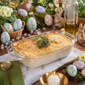 CAMARÃO AO CREME DE QUEIJO GRATINADO - SERVE 6 ou 8 PESSOAS