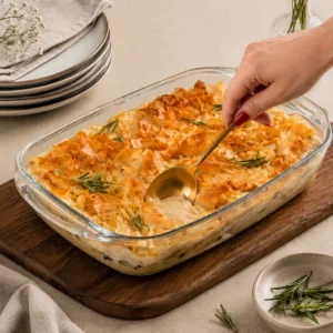 BACALHAU GRATINADO COM MASSA FILO - SERVE 2, 6 ou 8 PESSOAS